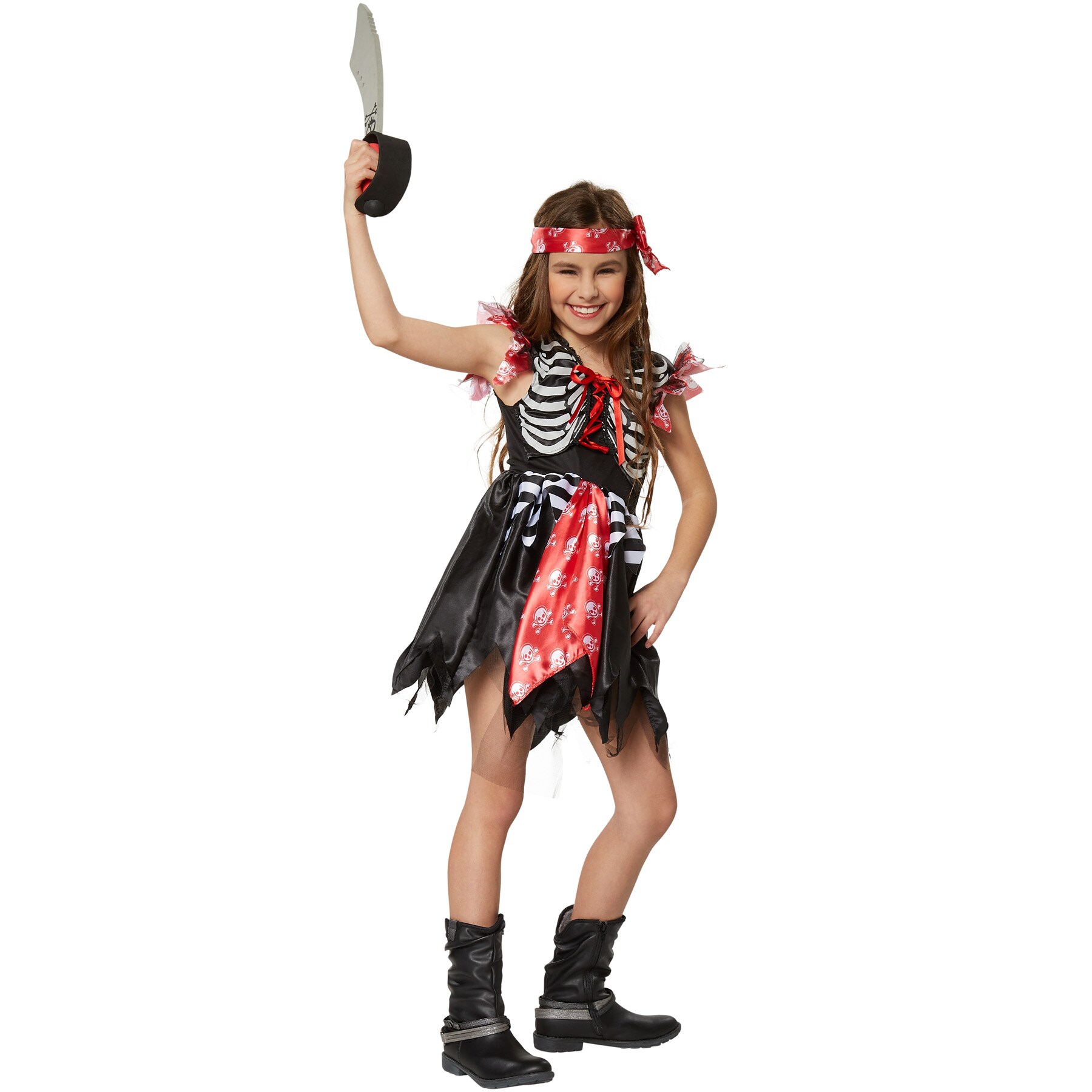 tectake® Mädchenkostüm Piratenprinzessin
