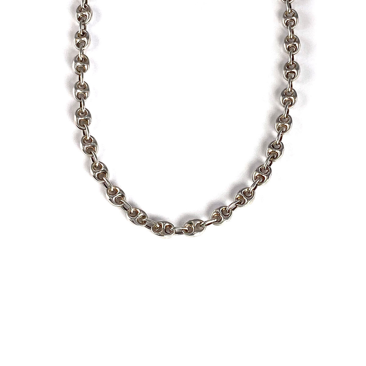 Collier d'occasion argent 925 maille grain de café 49 cm