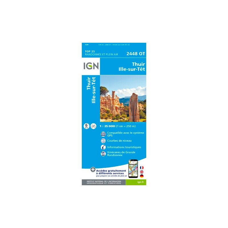 Thuir - Ille-Sur-Têt - Carte topographique