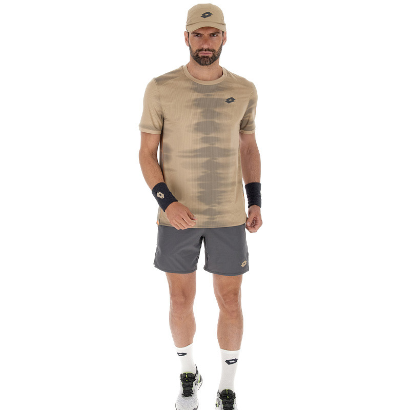 Tee-shirt de tennis homme Lotto D2A Tech marron