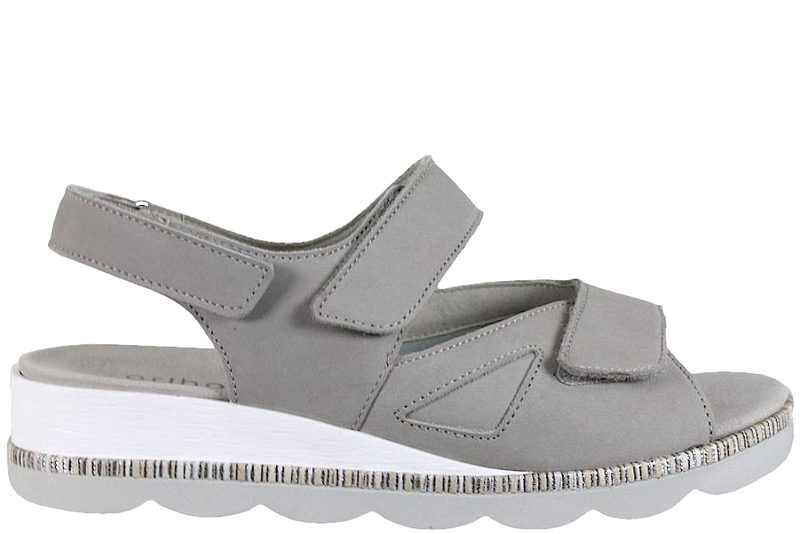 WALDLÄUFER DENVER STEIN SANDAL I GRÅ NUBUCK