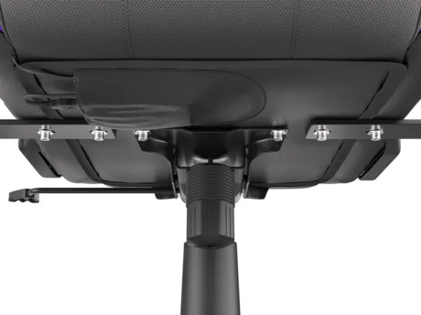 Genesis Trit 500 RGB - Stol - ergonomisk - lænestol - armstøtter - T-formet - vippe - drejeled - tekstil, PU syntetisk læder - sort
