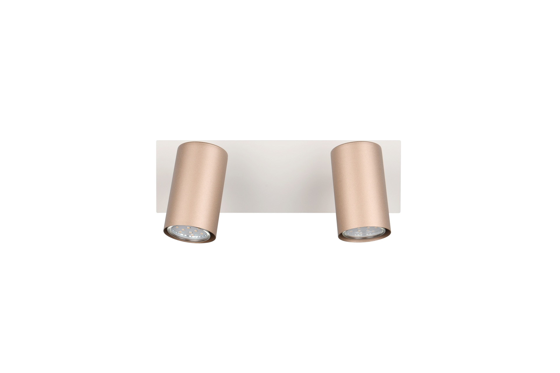 TRIO Retrofit Deckenlampe mit 2 Spots MARLEY warmgrey /coffee