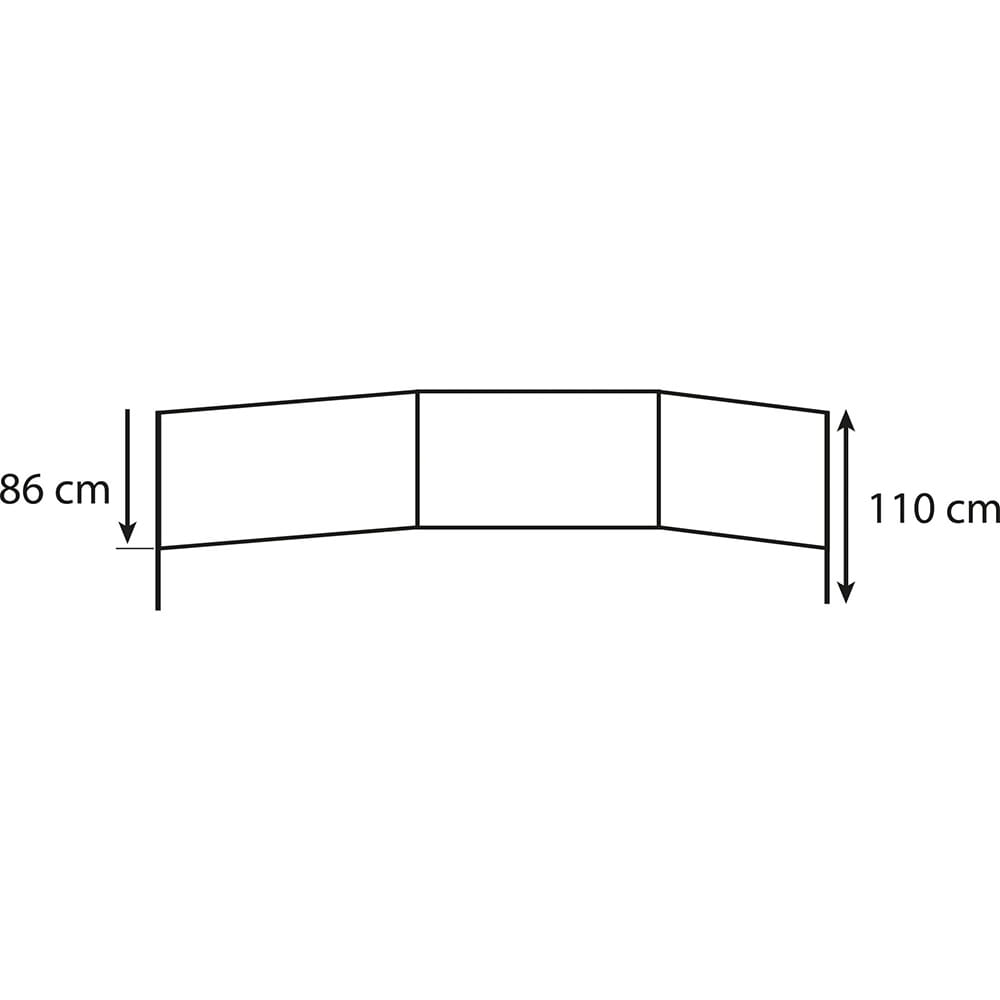 Paravent de plage Bahama TNT 4.80m x 1.10m BRUNNER