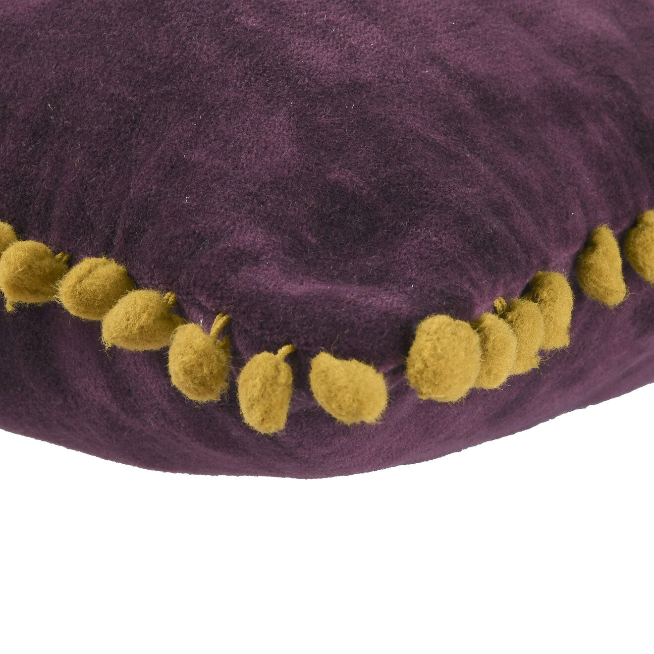Febronie Housse de coussin en Velours Avoriaz chianti/moutarde - 50x30 cm