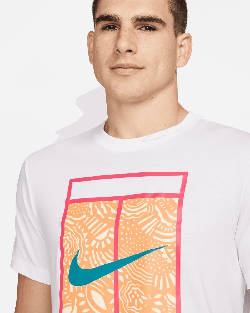 T-shirt Nike NikeCourt Blanc pour homme