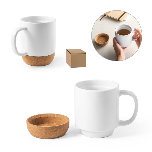 hi!dea 94275 - Mug en céramique 390mL avec revêtement pour sublimation