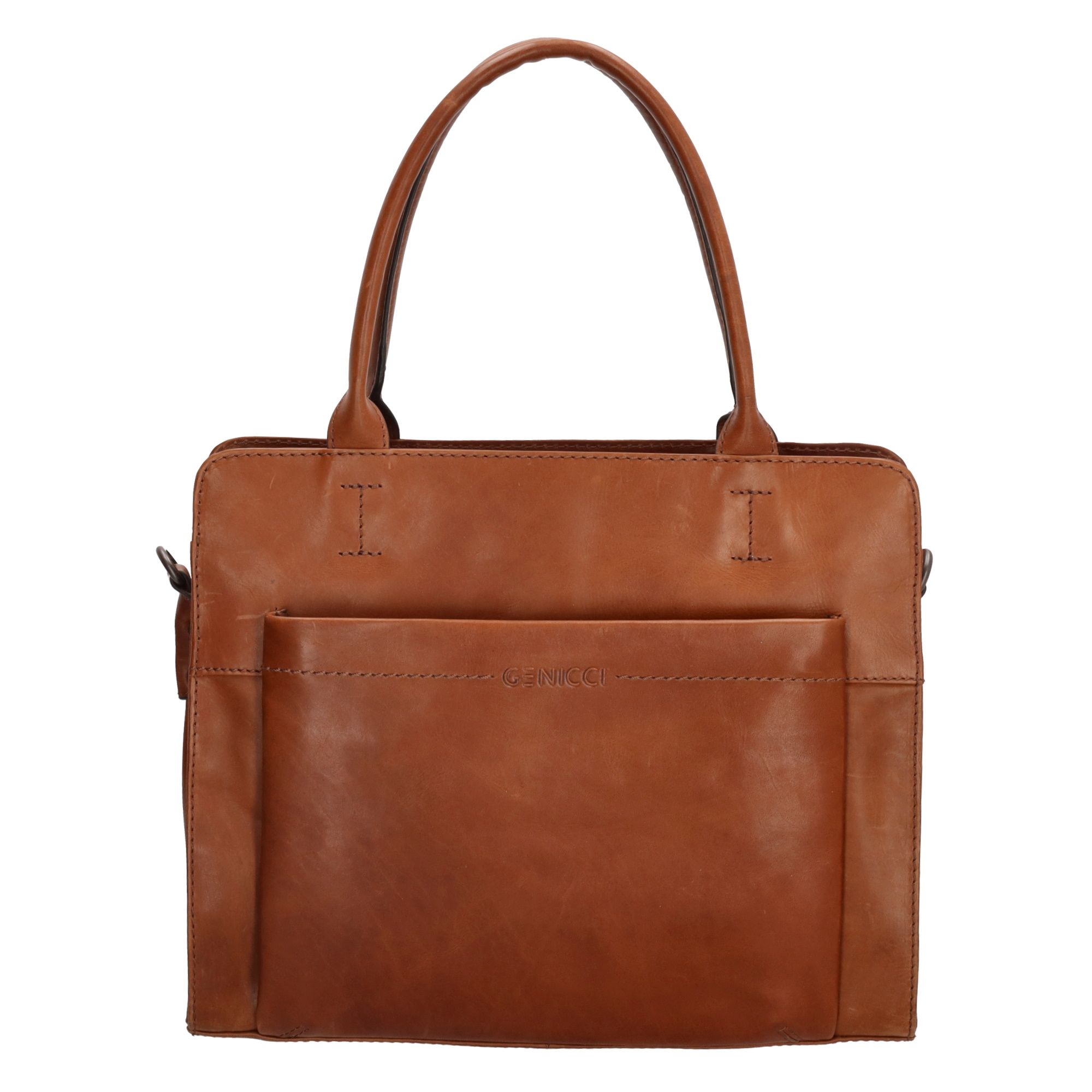 Genicci Noble Handtas Amelia Cognac