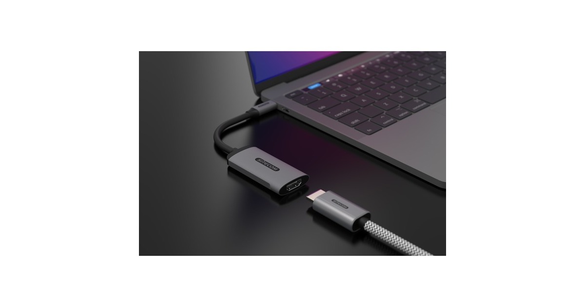 SitecomUSB-C naar HDMI 2.1 adapter  (Grijs, 0,15 meter)