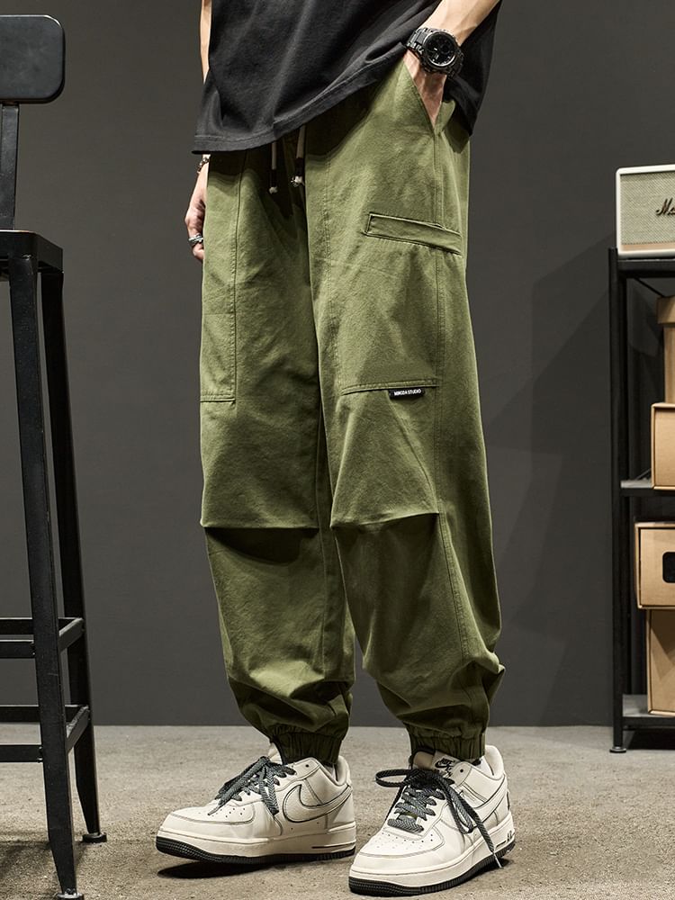 Redsinc - Mid Rise Plain Cargo Baggy Broek