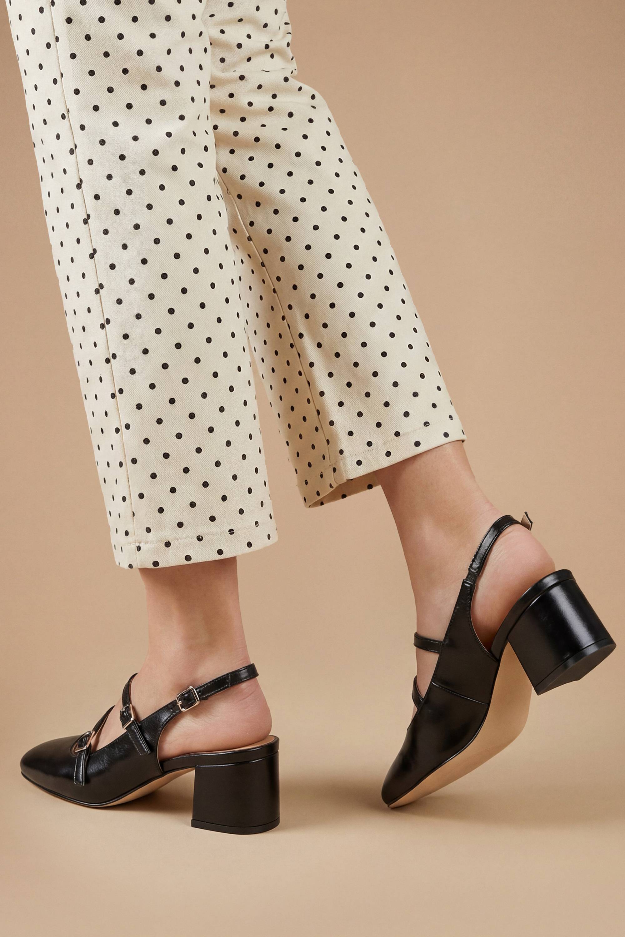 Oasis Ballerines Mary Jane À Bride Arrière Tara En Synthétiquecuir