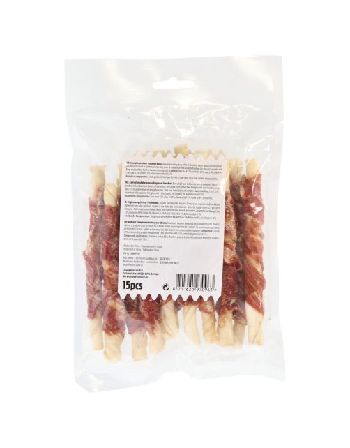 Timo Runder Kauwstick - Hondensnacks - Eend 12 cm 150 g 15 stuks