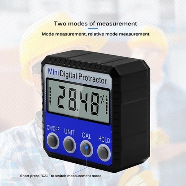 Digital Vinkelmåler med kraftig magnet - Lcd display