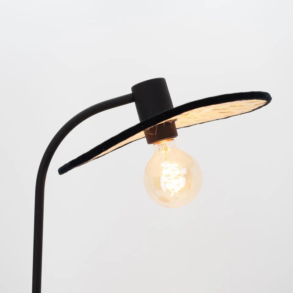 EGLO Marywell Tafellamp - E27 - Hout - Zwart/Bruin