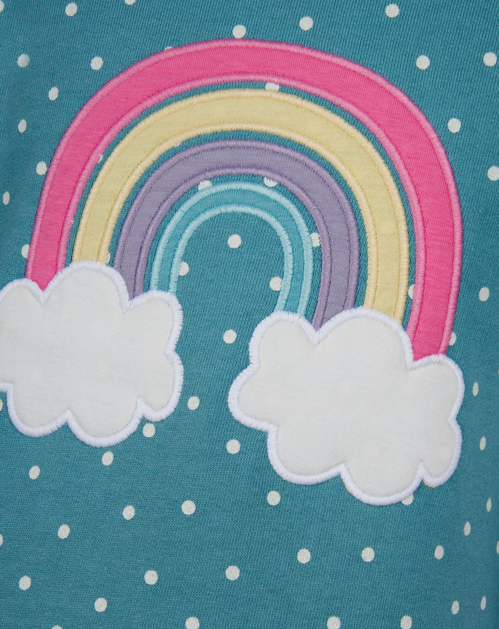 Langarmkleid RAINBOW-CLOUD in cyan