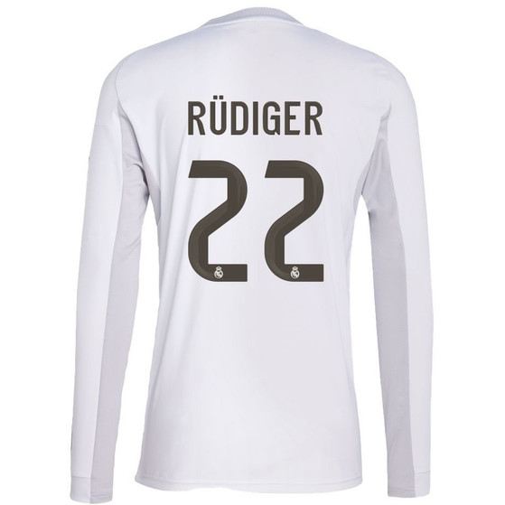 adidas Real Madrid Thuis Shirt Longsleeve Rüdiger