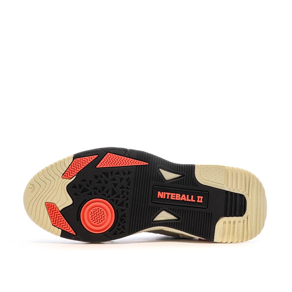 Adidas Baskets Beige/Kaki Homme Adidas Niteball