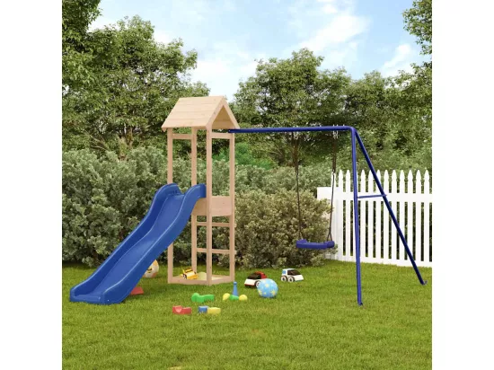 Aire de jeux d'extérieur bois de pin massif