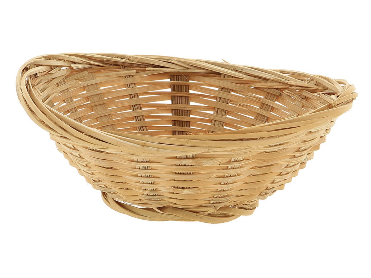 Petite corbeille ovale en bambou - 15 x 12 cm