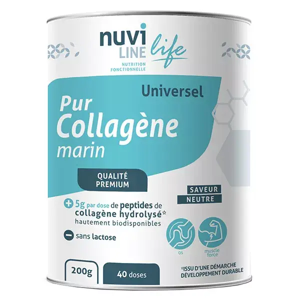 Nuviline Colágeno Marinho Neutro Puro Universal 200g