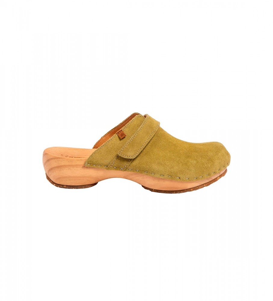 Tamancos de couro Naturalist N5834 Verde Shokunin