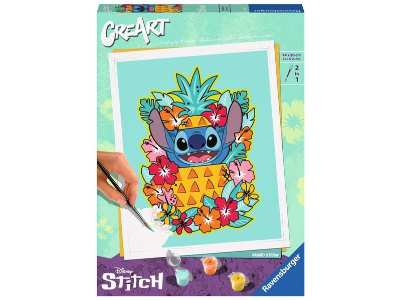 Ravensburger Malen nach Zahlen CreArt: Disney – Stitch Malspass mit Erfolgsgarantie