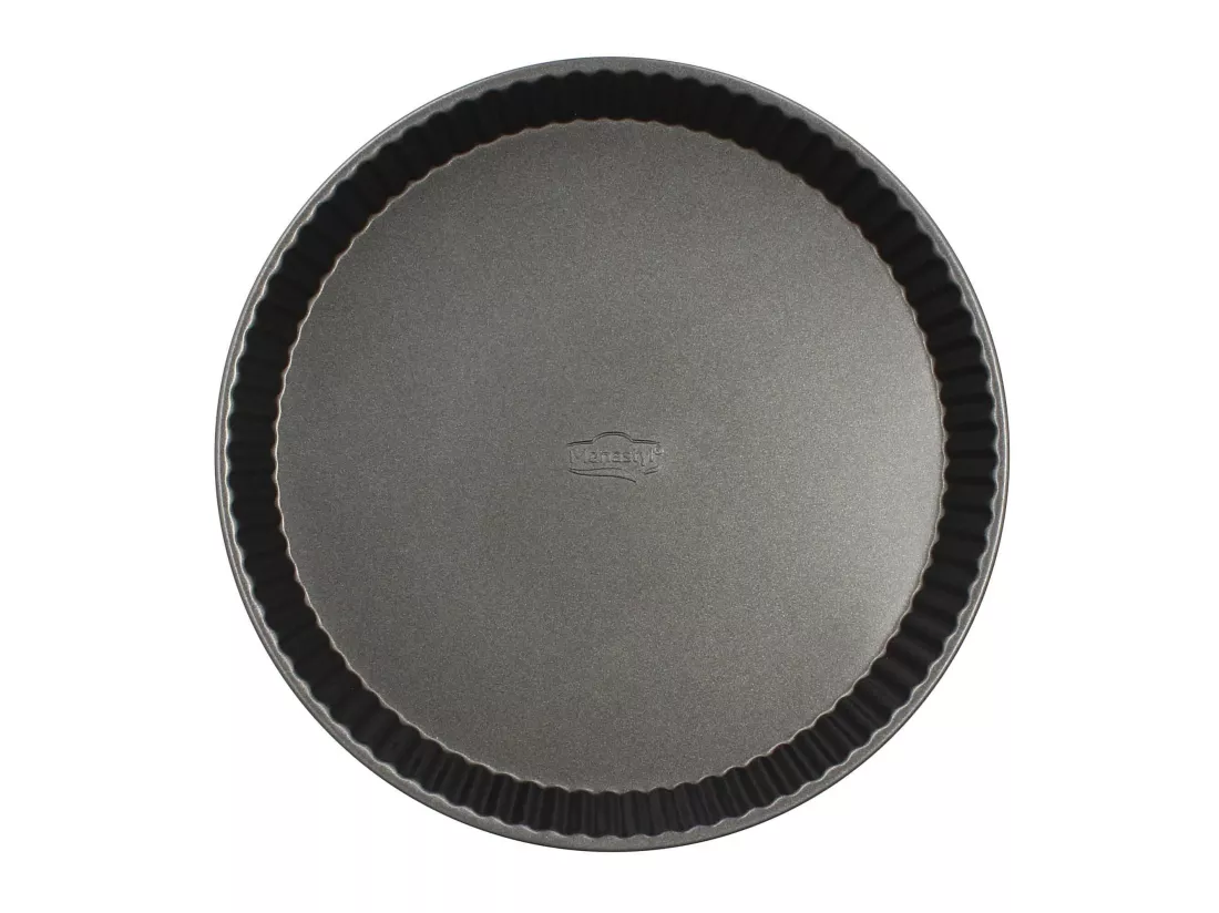 Menastyl - Moule A Tarte 30 Cm Amandine En Acier Carbone Anti-adhesif
