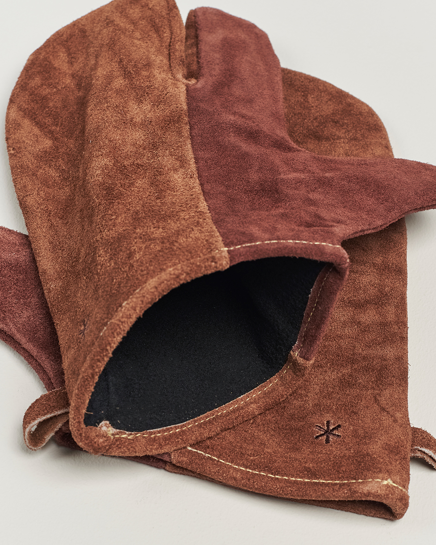 Snow Peak Campers Mittens Brown