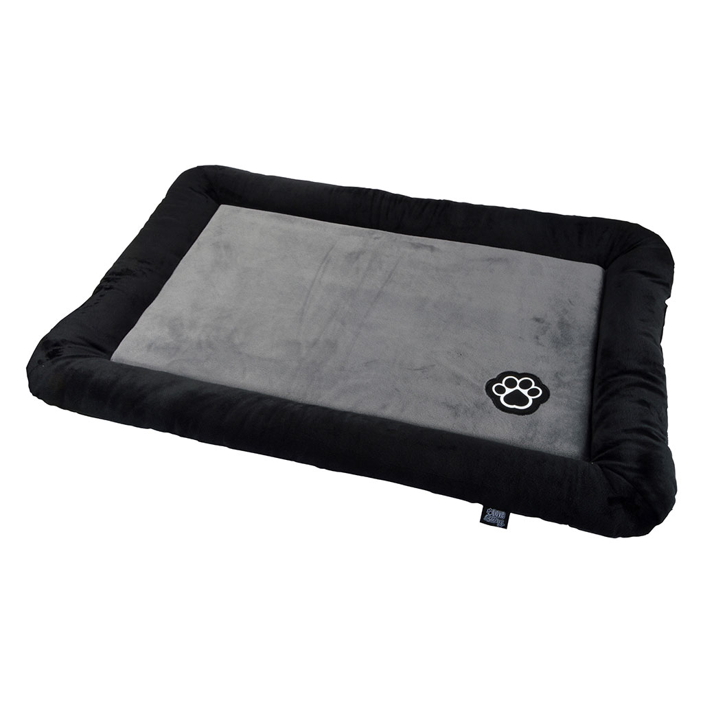Coussin rectangulaire PACHY gris et noir D 90cm