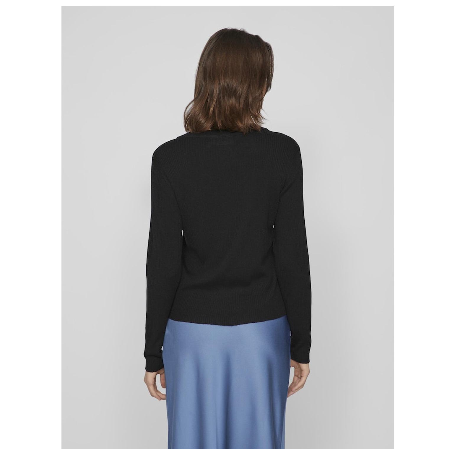 Vila VIABELLA RIB L/S KNIT TOP - NO