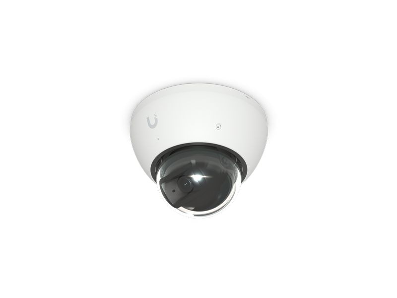 Ubiquiti Netzwerkkamera UniFi AI Dome Weiss Allwetter-feste, vandalismusgeschützte 4K PoE Dome-Kamera mit erweiterten KI-Fähigkeiten und Langstrecken-IR-Nachtsicht