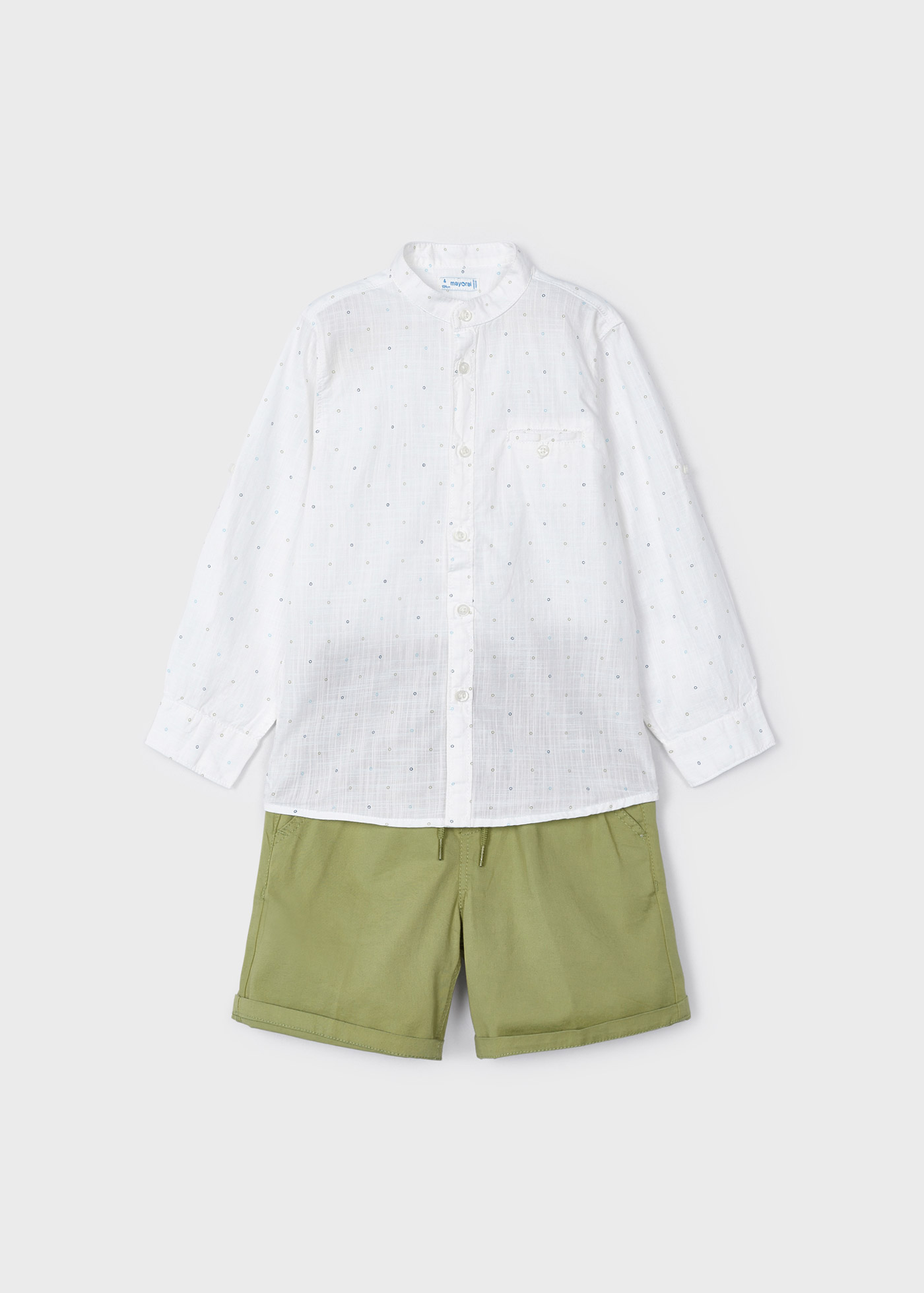 Conjunto de algodão de duas peças para meninos
