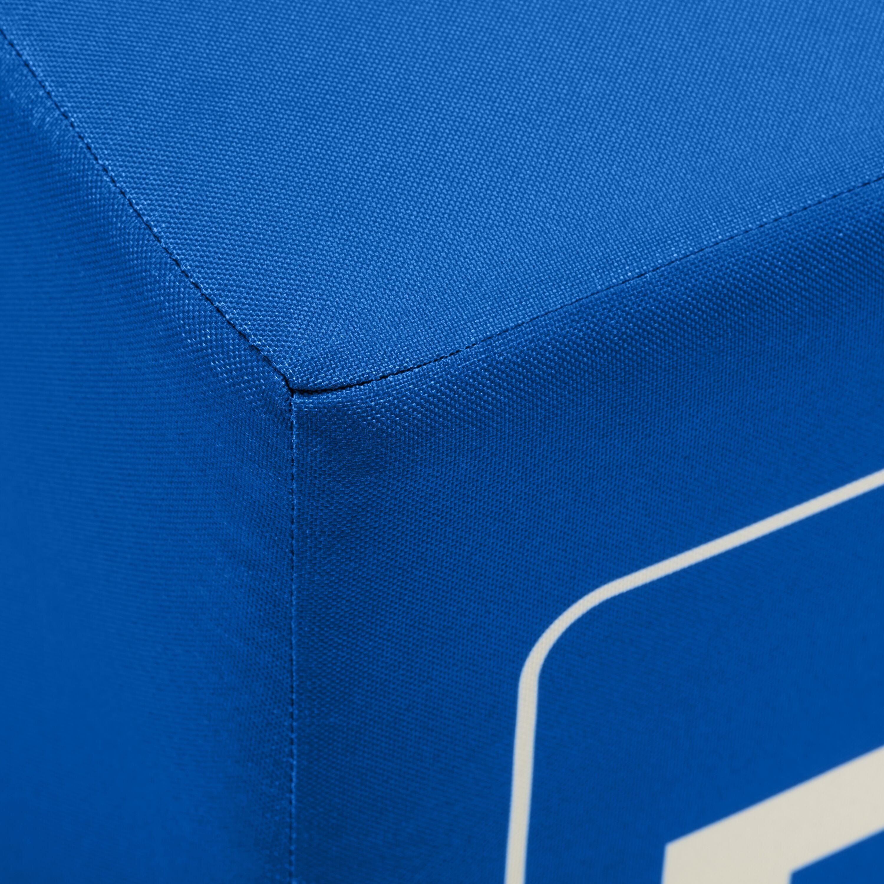 SE-PICTO Hocker St Sawana, blau - Blau / B: 42.0 cm x T: 42.0 cm x H: 46.0 cm