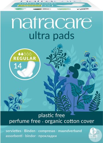 Natracare Serviettes Ultra Regular Avec Ailes 14 Pièces