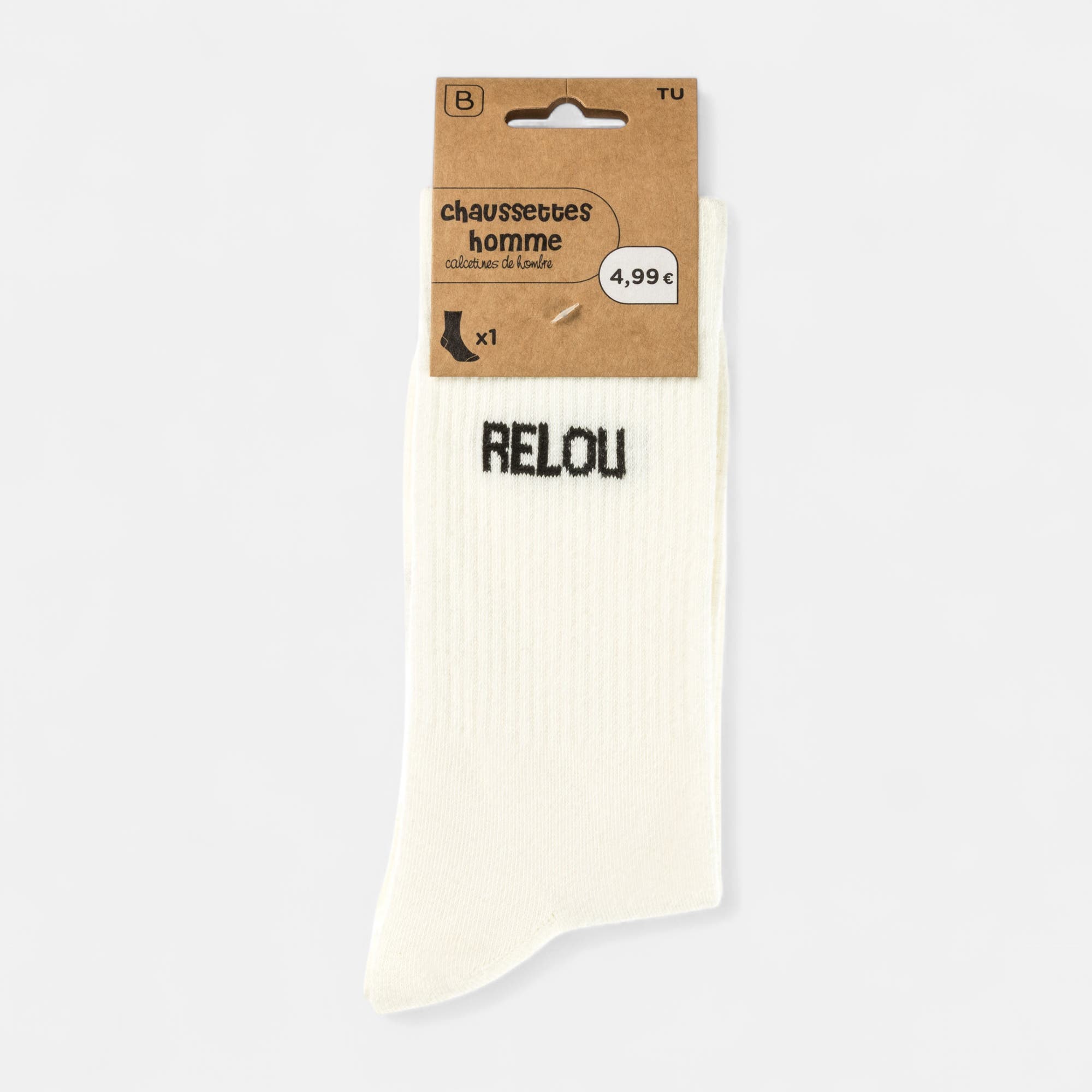 Chaussettes Homme beige