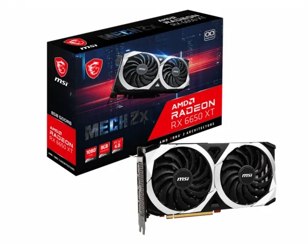 [OUTLET] - MSI Radeon RX 6650 XT MECH 2X 8G OC, Radeon RX 6650 XT, 8 GB, GDDR6, 128 Bit, 7680 x 4320 pixel, PCI Express 4.0