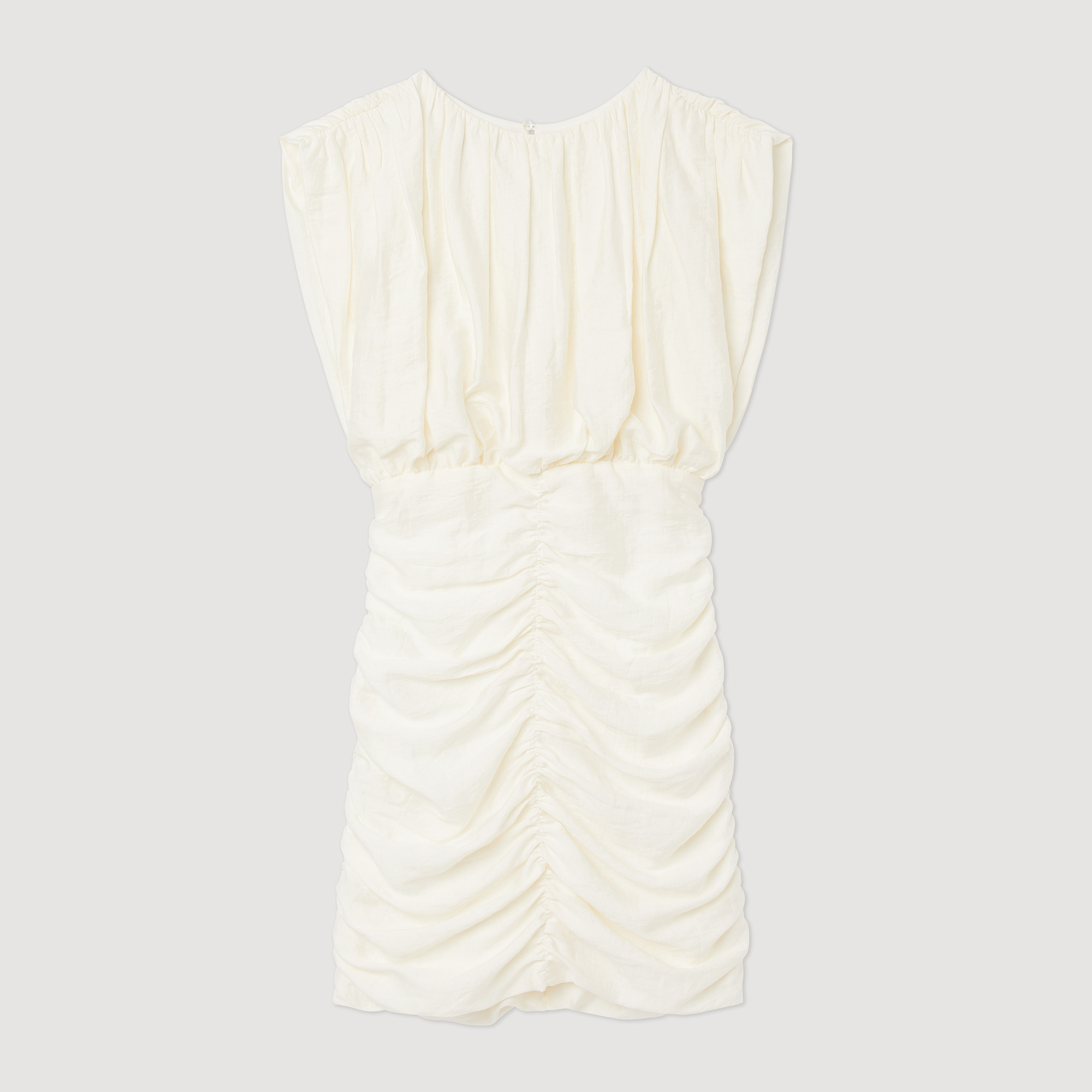 Robe courte drapee