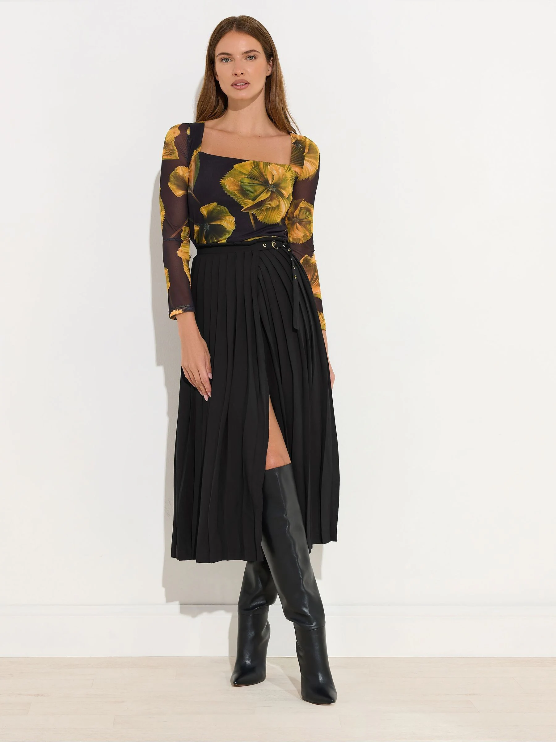 Star by Julien MacDonald Pleated Maxi Skirt