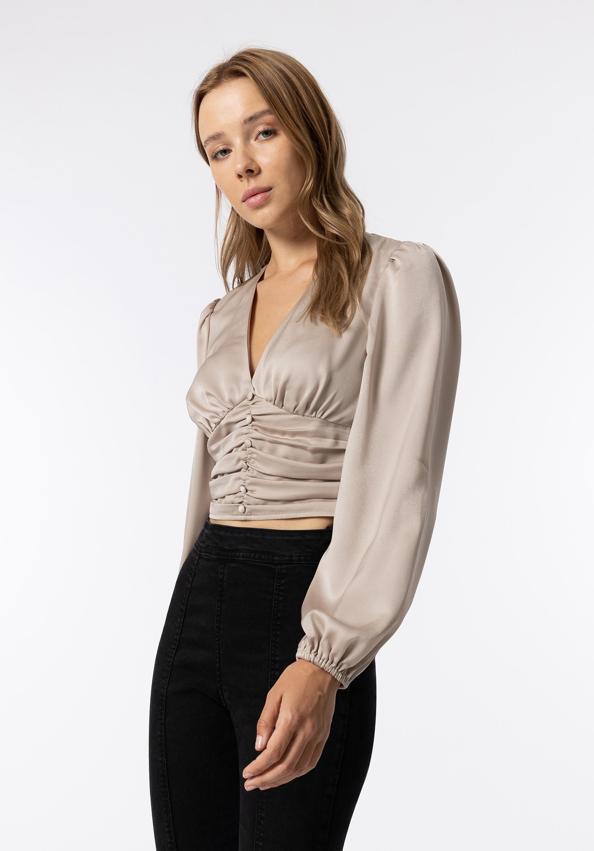 Blusa Acetinada