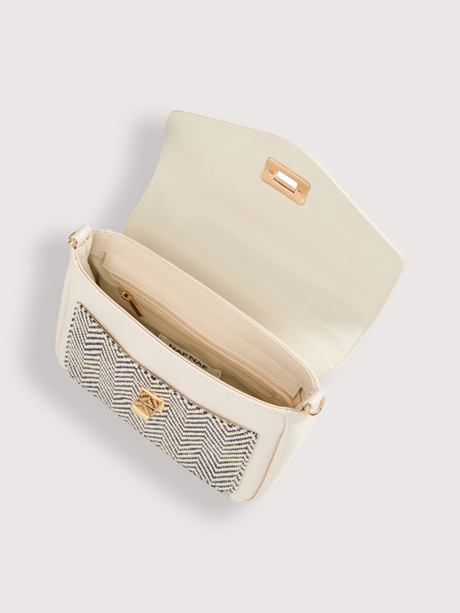Sac besace bi-matière