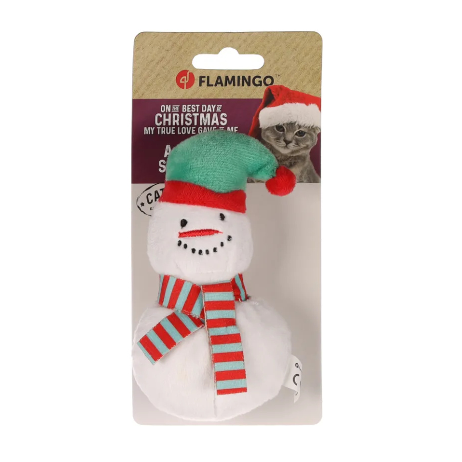 Brinquedo de pelúcia Flamingo Xmas Xami para gatos