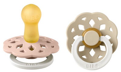 BIBS Boheme Smokker Str 2, Pink Glow/White Glow