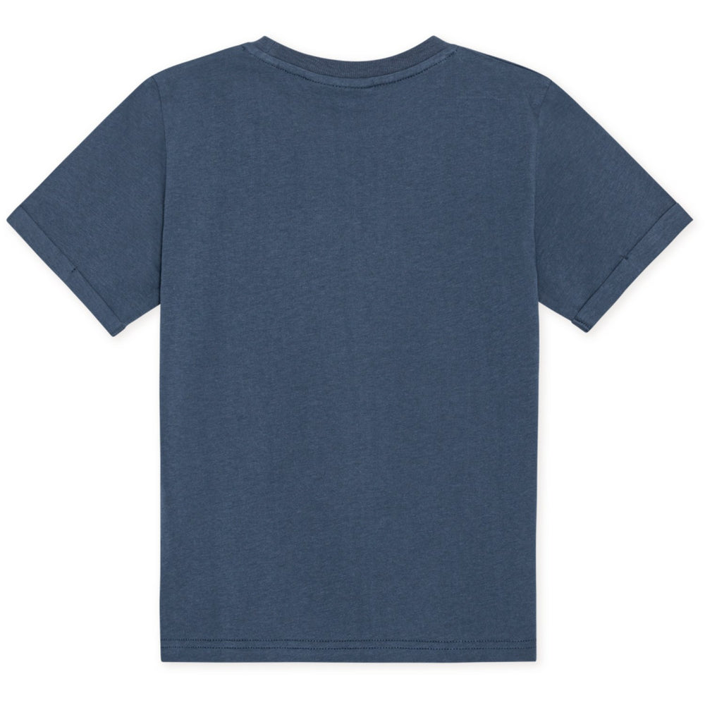 Køb Les Deux Kids Dark Denim Blue Norregaard Contrast T-Shirt