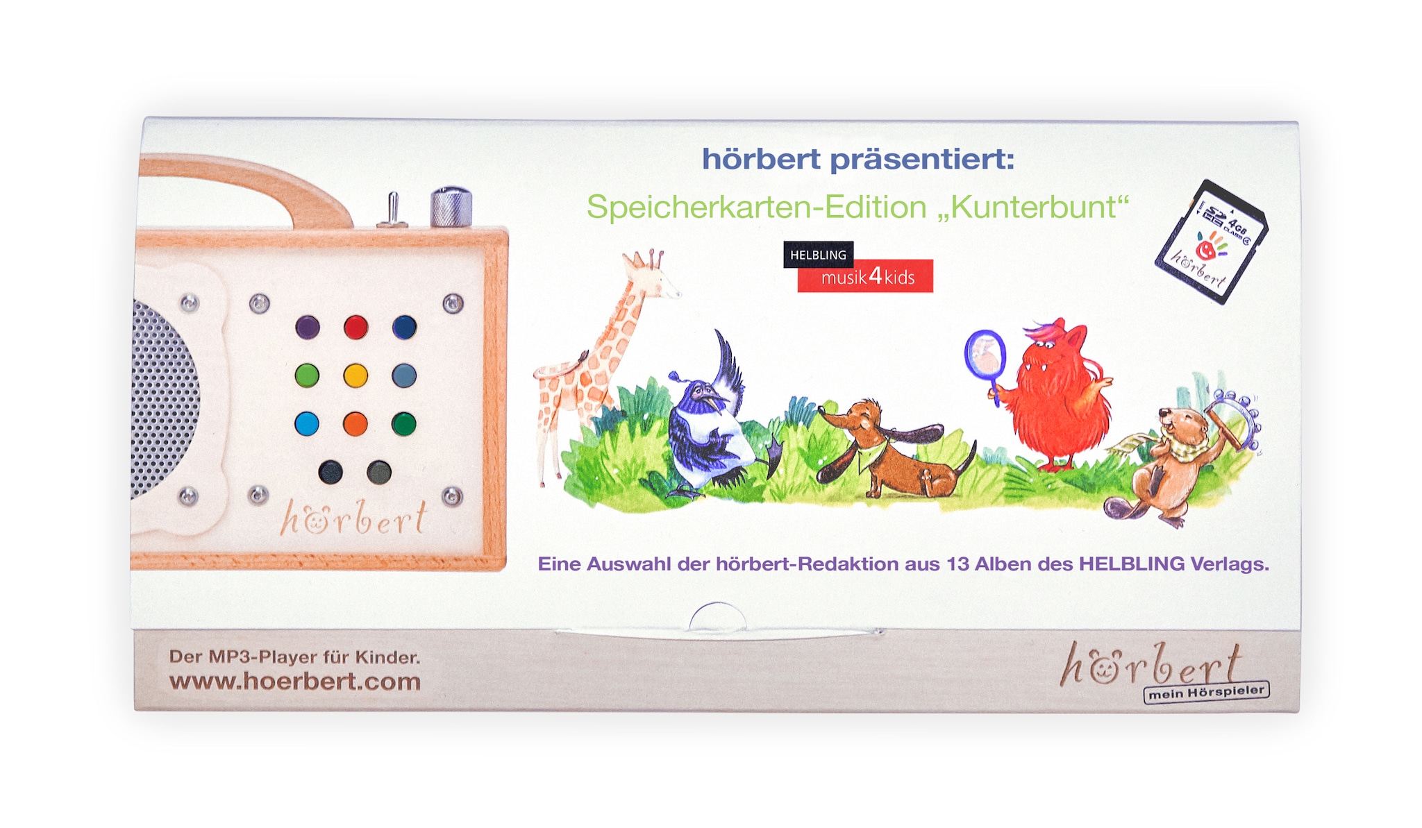 Speicherkarte für hörbert – Kunterbunt