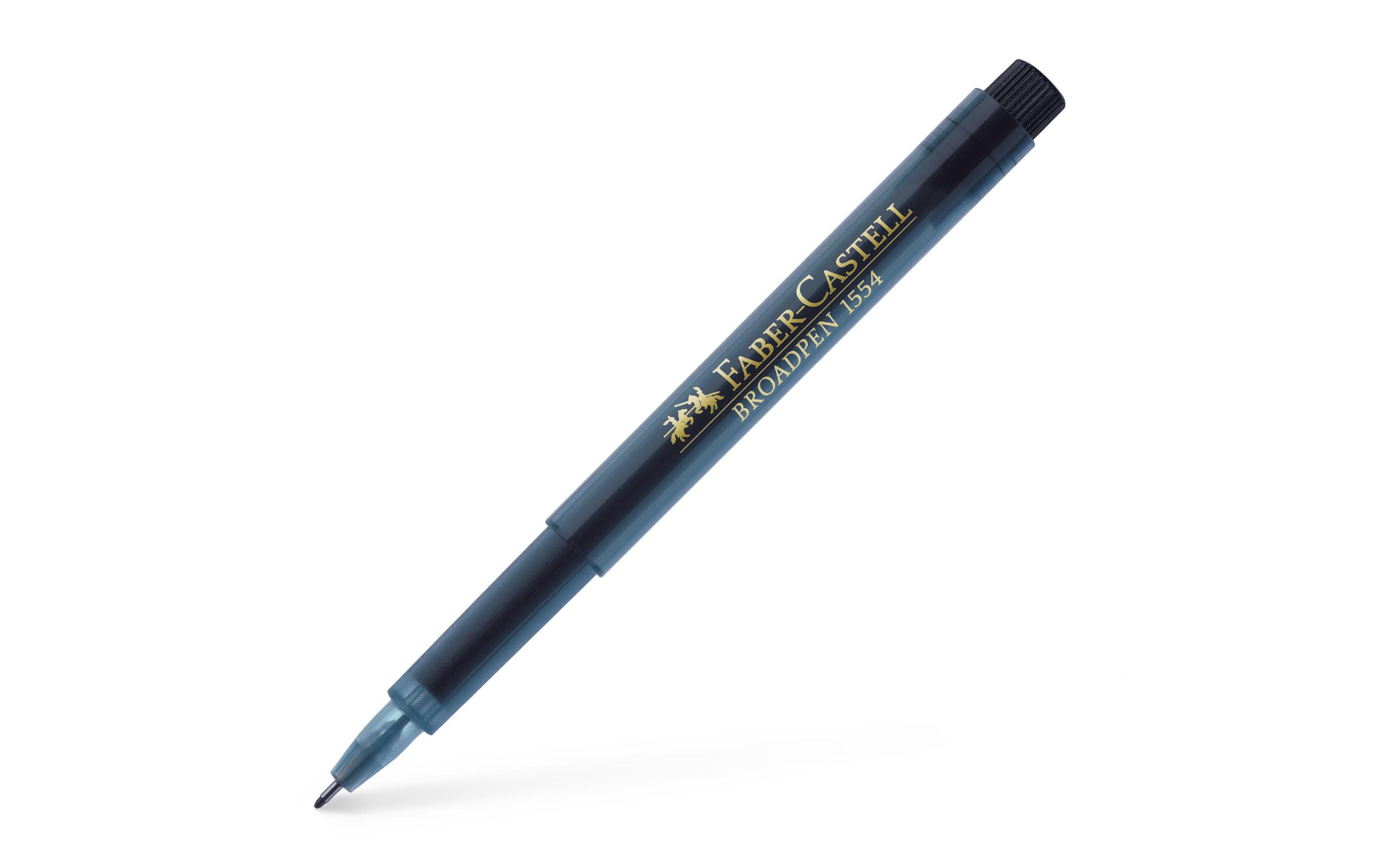 Fineliner Broadpen 1554 0.8 mm, SchwarzFaserschreiber für Schule, Beruf und Freizeit