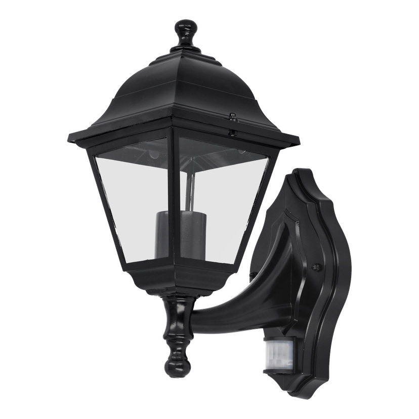 Vegglampe med bevegelsessensor IP44 E27
