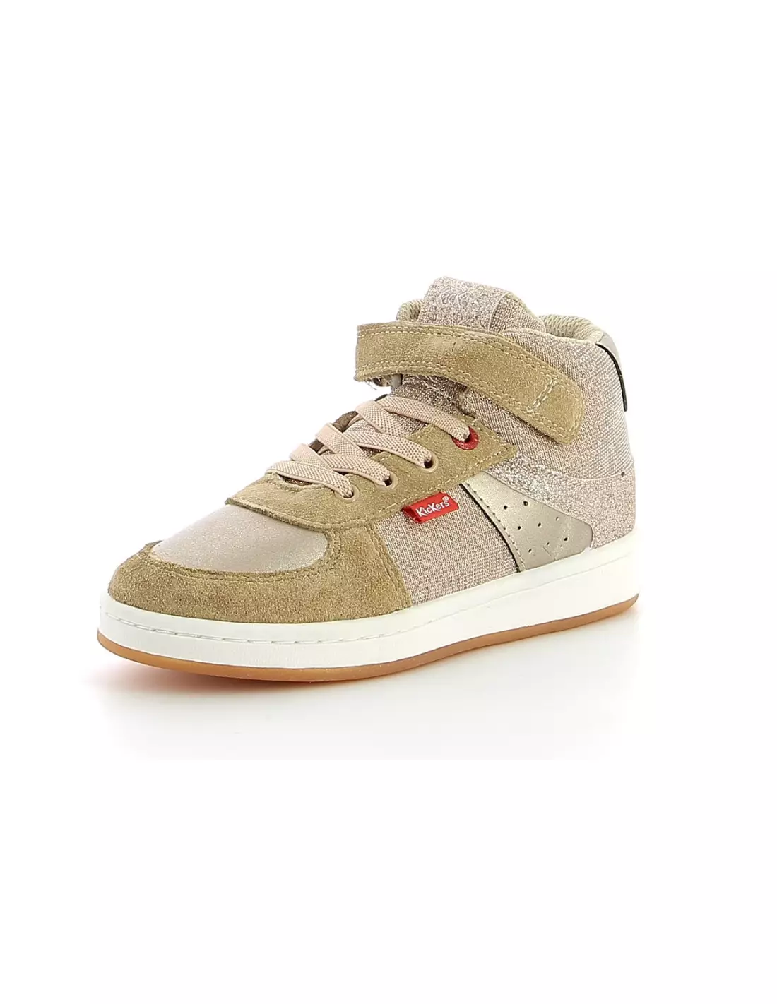 KICKERS BILBON BB MID - Baskets Beigeglitter