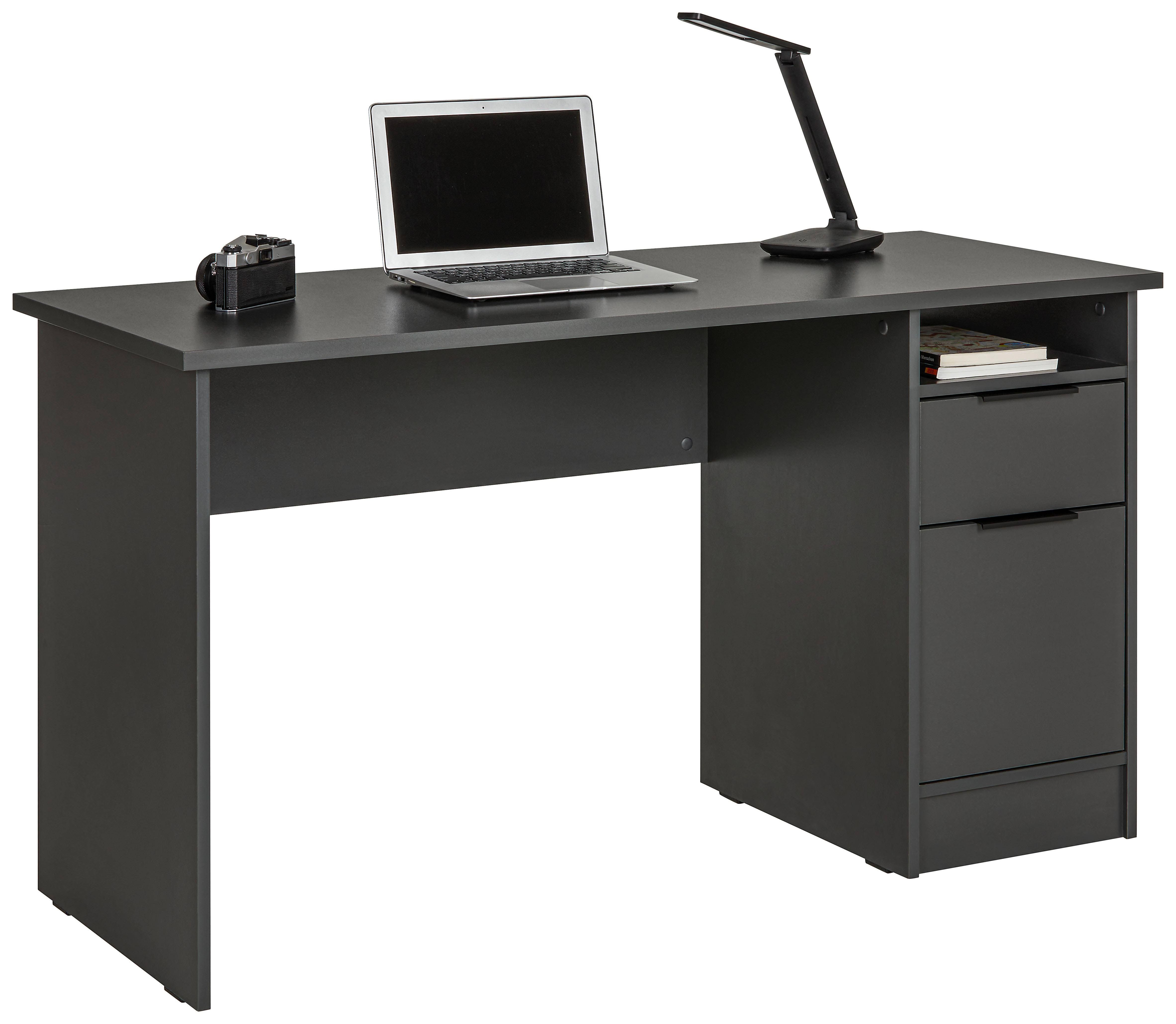 Schreibtisch Student II Anthrazit 137,5x76x55 cm Holz-Dekor