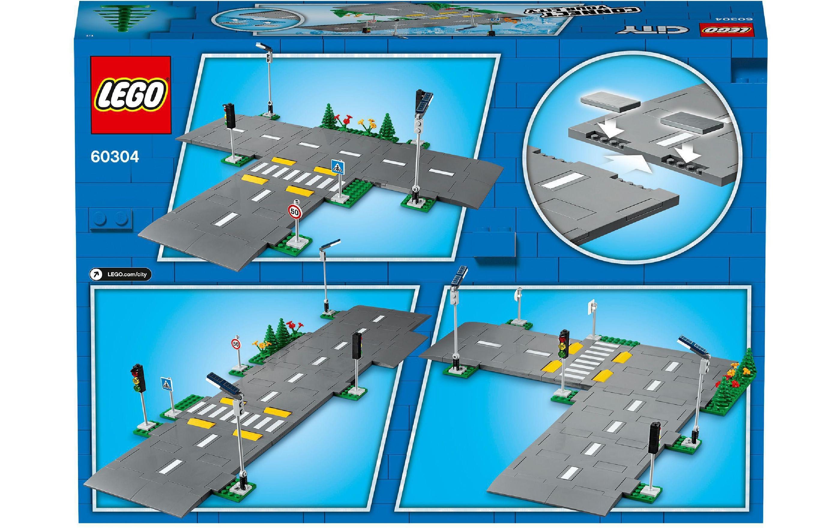 City Strassenkreuzung mit Ampeln 60304Zur Erweiterung der LEGO City Modelle