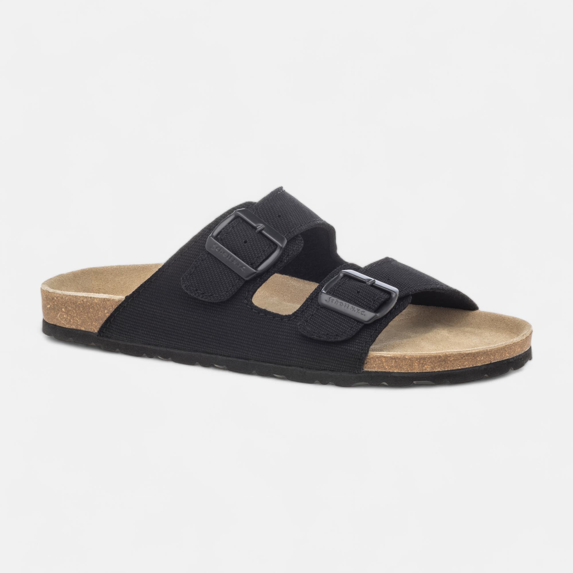 Mules semelle liège Homme noir